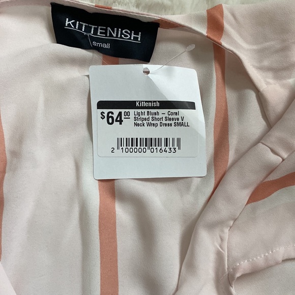 Kittenish blush wrap dress. Size small. NWT - Picture 3 of 5